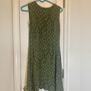 Style & Co. Olive Geometric Maxi Dress